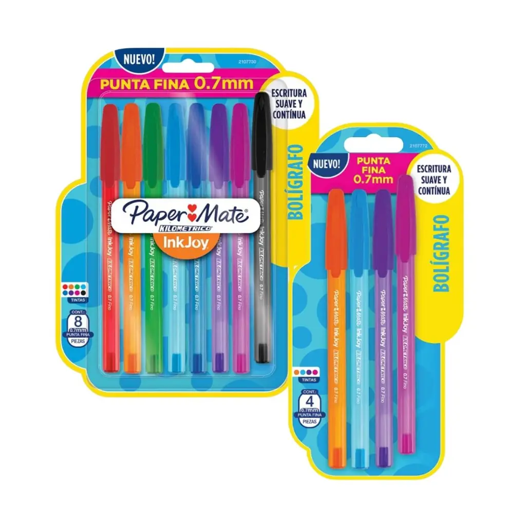 Portada - Lápices Pasta Inkjoy Paper Mate Punta Fina 0.7mm Sets.webp