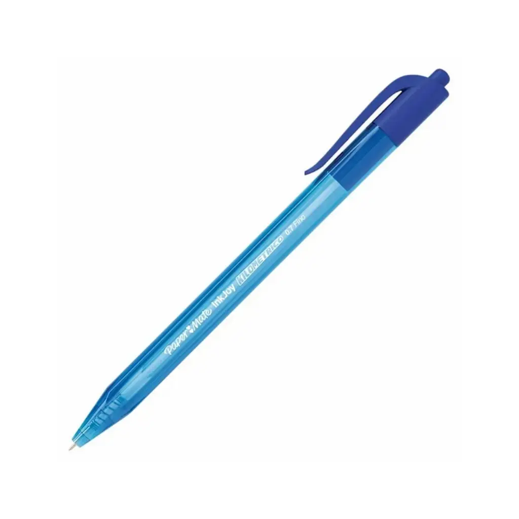 2166736 - Lápices Pasta Inkjoy Paper Mate Retráctil Punta Fina 0.7mm Caja 12 Unidades Azul (2).webp