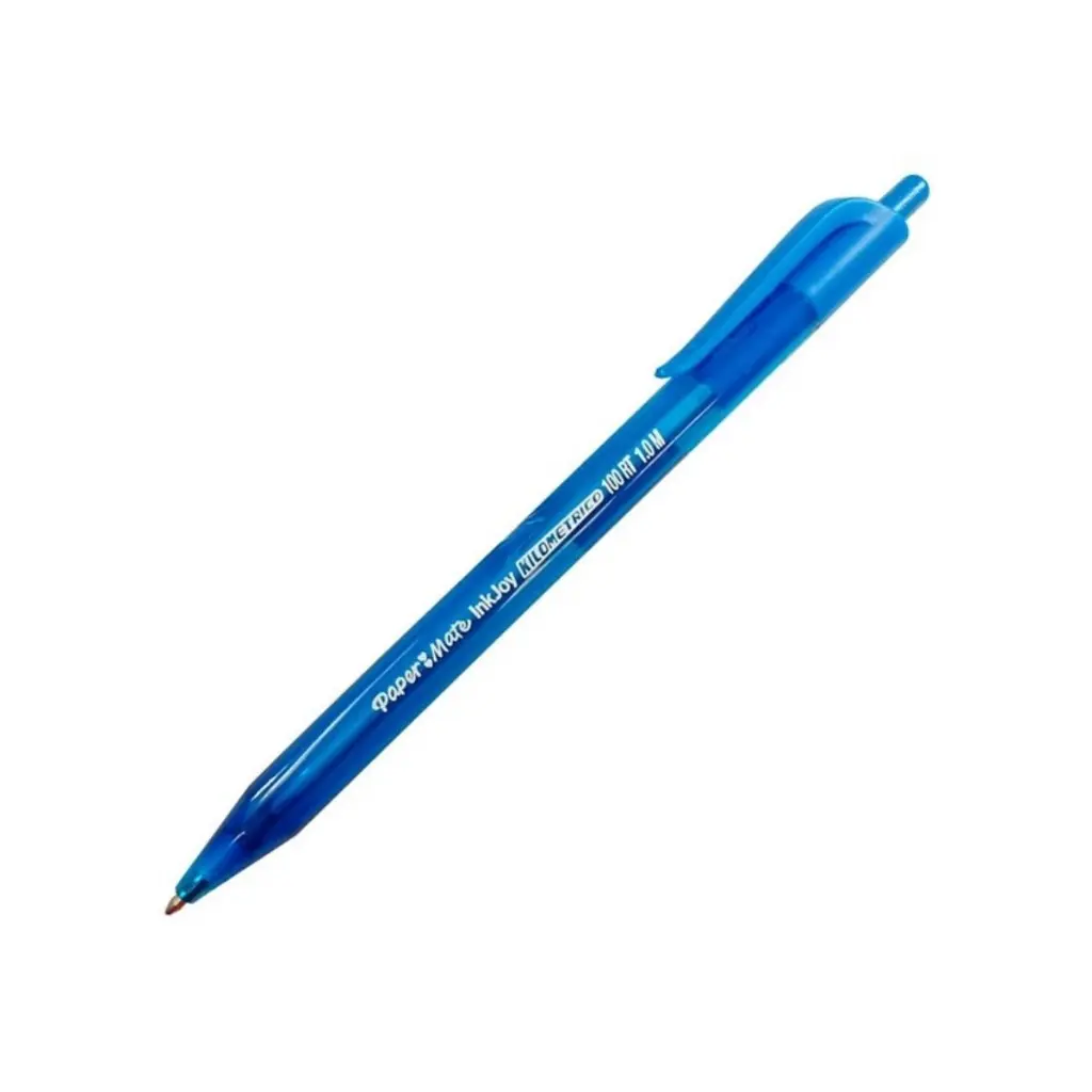 LA3567 - Lápices Pasta Inkjoy Paper Mate Retráctil Punta Media 1.0mm Caja 12 Unidades Azul (2).webp
