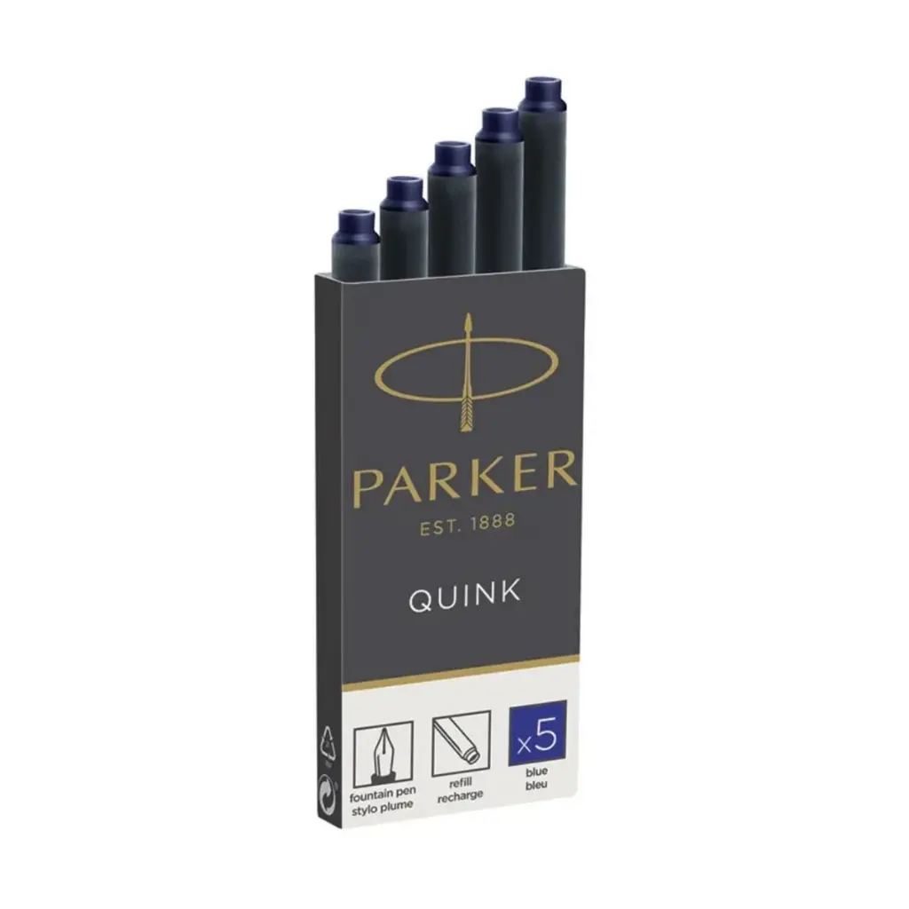 1950208 - Cartuchos de Tinta Parker para Pluma Estándar 5 Unidades Azul.webp
