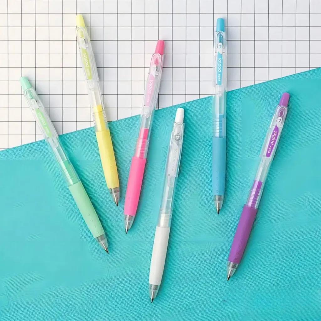 Lápices de Gel Pilot Poplol 0.7mm Pastel.webp