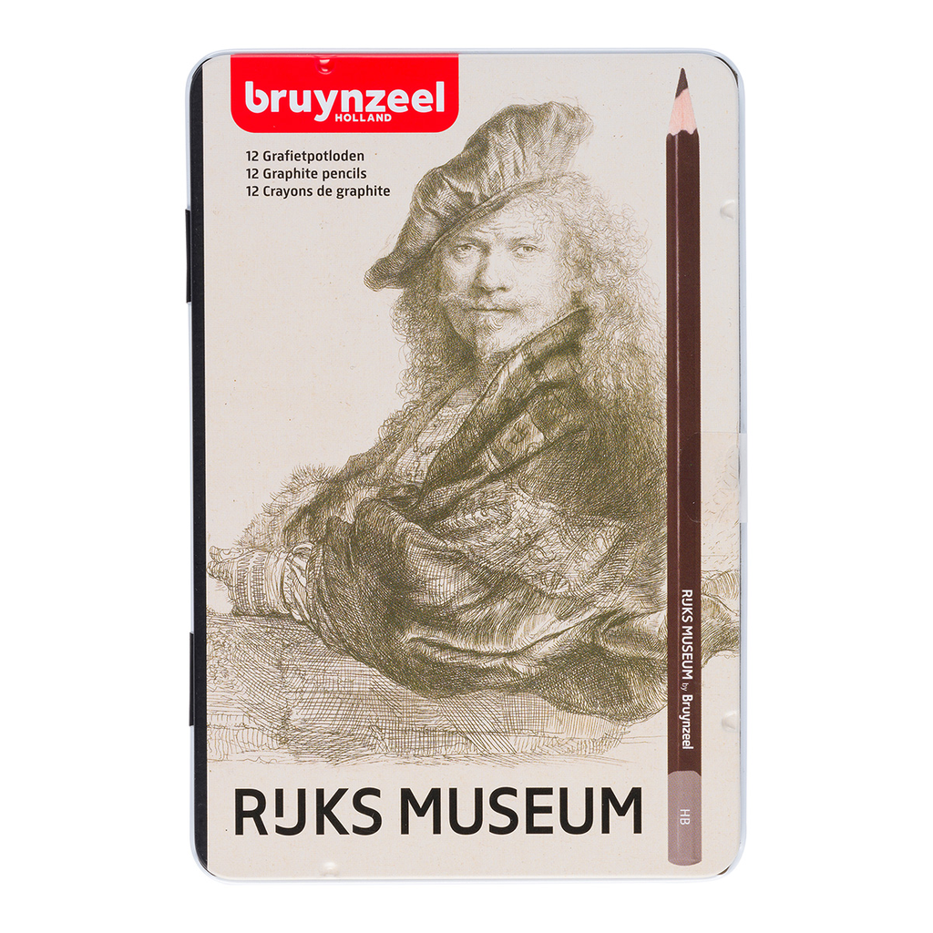 Lápices Grafito Bruynzeel Rijks Museum Set 12 Gradaciones