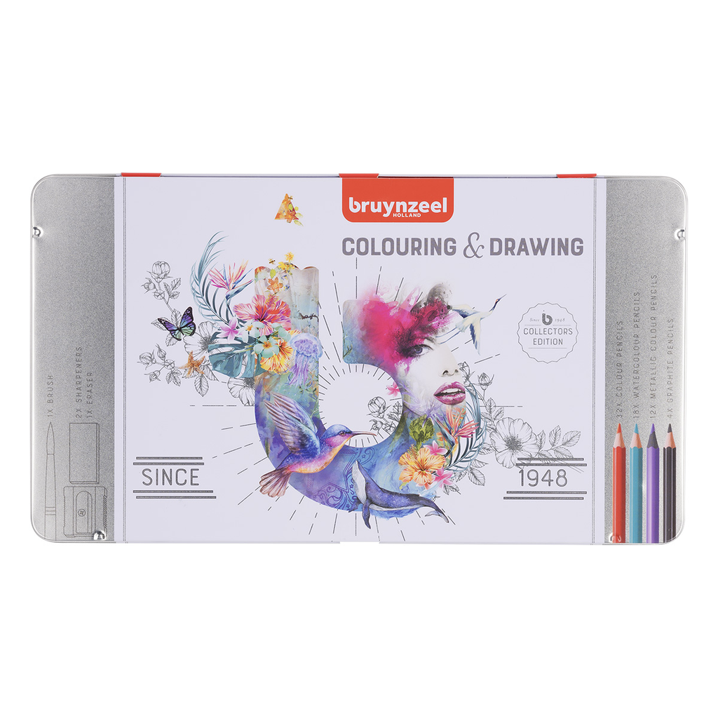 Lápices de Colores Bruynzeel Colouring & Drawing Set 70 Piezas