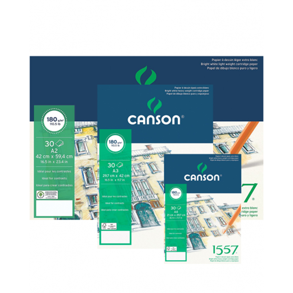 Block Dibujo Canson 1557 180gr 30 Hojas 