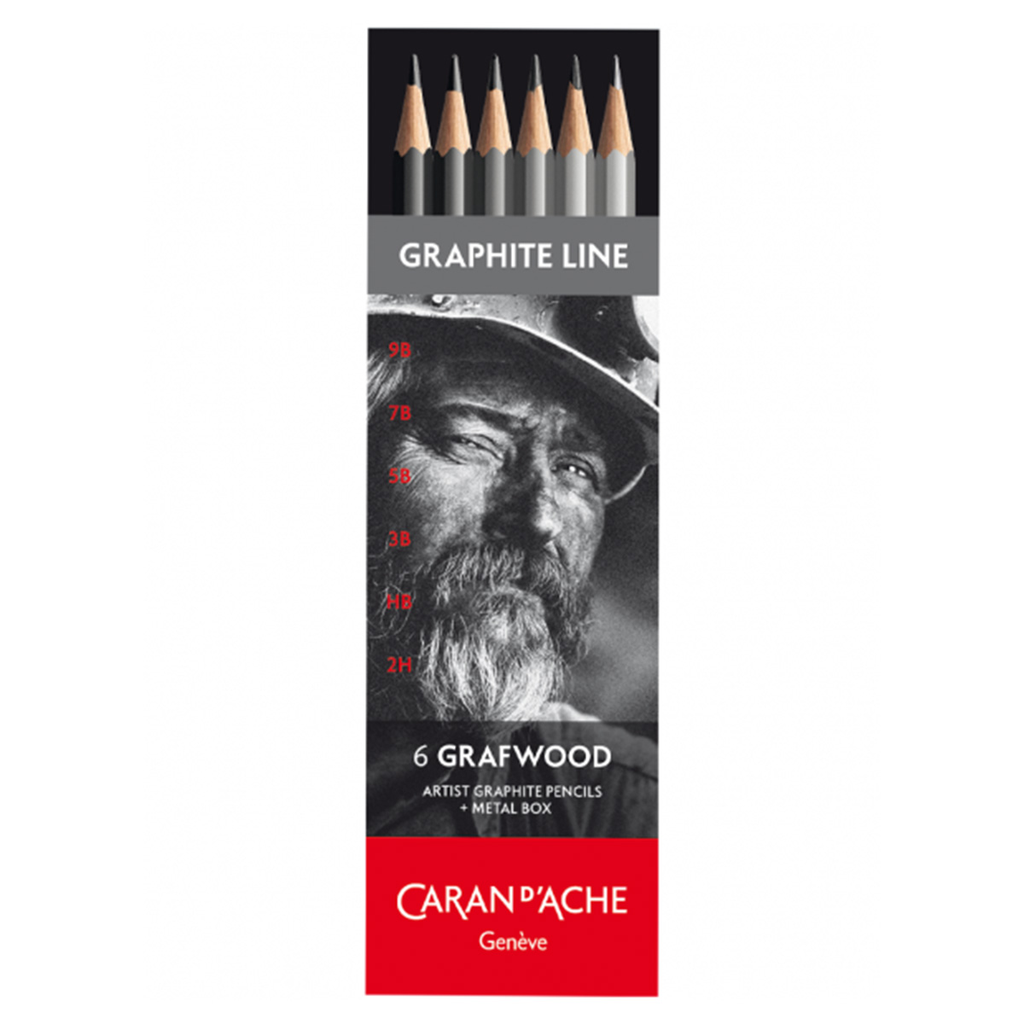 Lápices Grafito Caran d Ache Grafwood Set 6