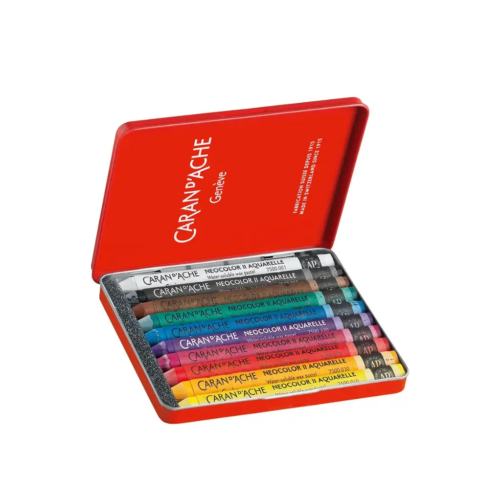 Pasteles de Cera Solubles al Agua Neocolor II Caran d Ache Sets