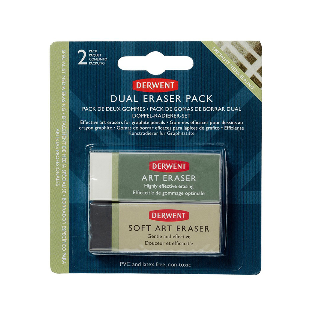Goma de Borrar Derwent Pack 2
