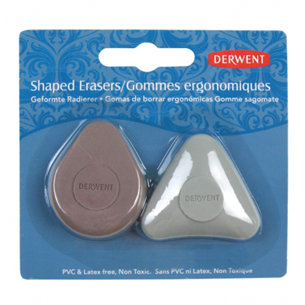 Goma de Borrar Ergonómica Derwent Set 2