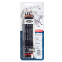 Set Carboncillo Materiales Mixto Derwent 9 Piezas
