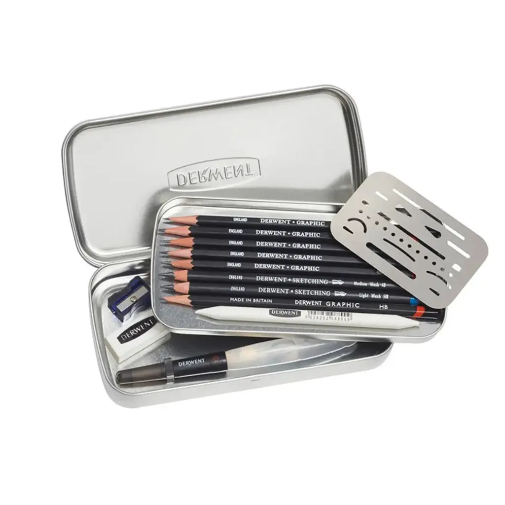 Set Dibujo Derwent Line and Wash 14 Piezas