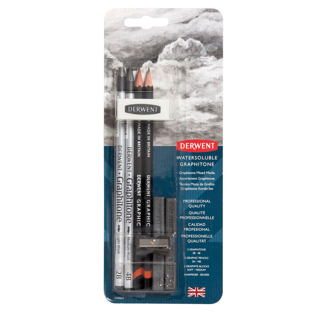 Set Grafito Materiales Mixtos Derwent 8 Piezas