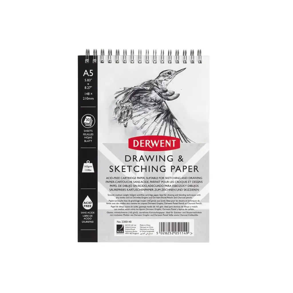Croquera Dibujo Derwent 165gr 30 Hojas
