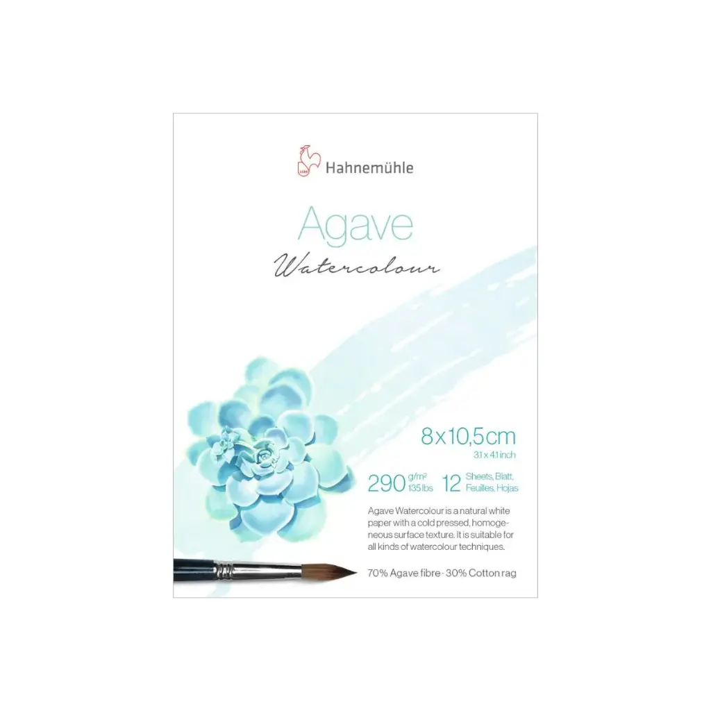 Block Acuarela Hahnemuhle Agave 290gr 12 Hojas