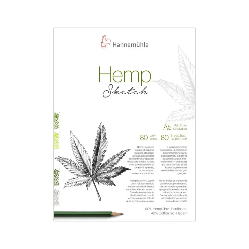 Block Dibujo Hahnemuhle Hemp Sketch 80gr 80 hojas