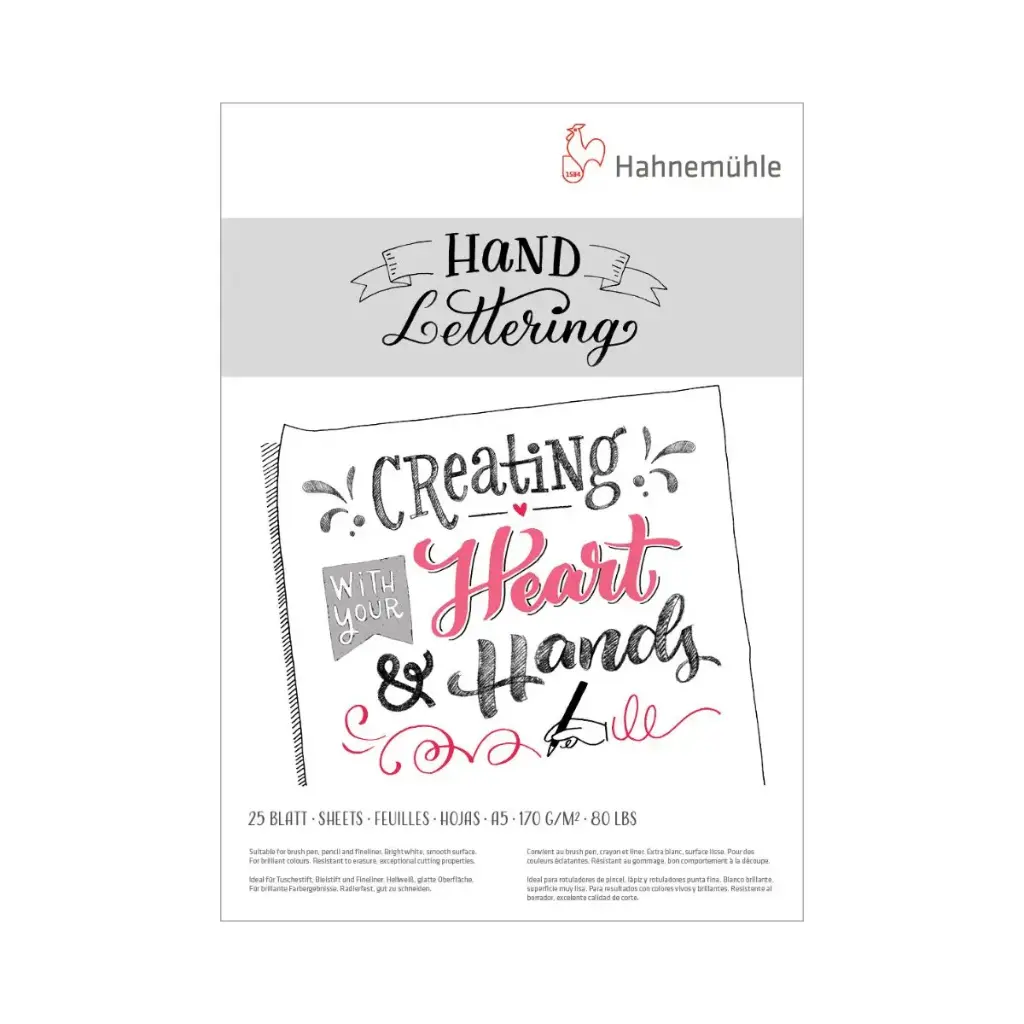 Block Hand Lettering Hahnemuhle 170gr 25 Hojas