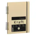 Croquera Dibujo Hahnemühle Papel Kraft Con Espiral 120gr 80 Hojas