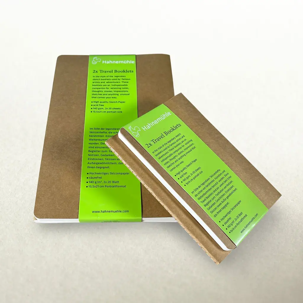 Libreta Dibujo de Viaje Hahnemühle 140gr 2 Unidades 20 Hojas