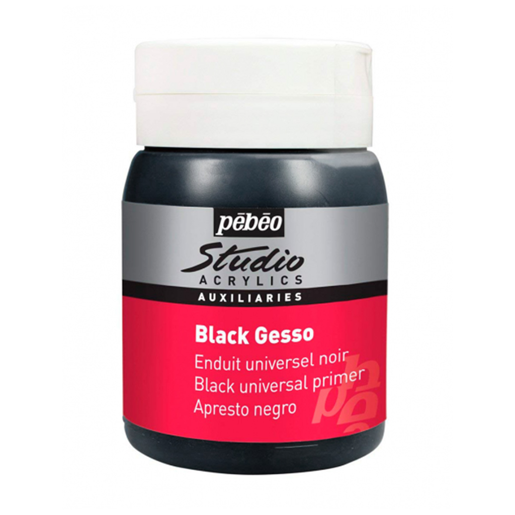 Imprimante Gesso Pebeo Studio Negro 500ml