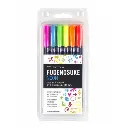 Marcador Fudenosuke Tombow Set 6 Neon