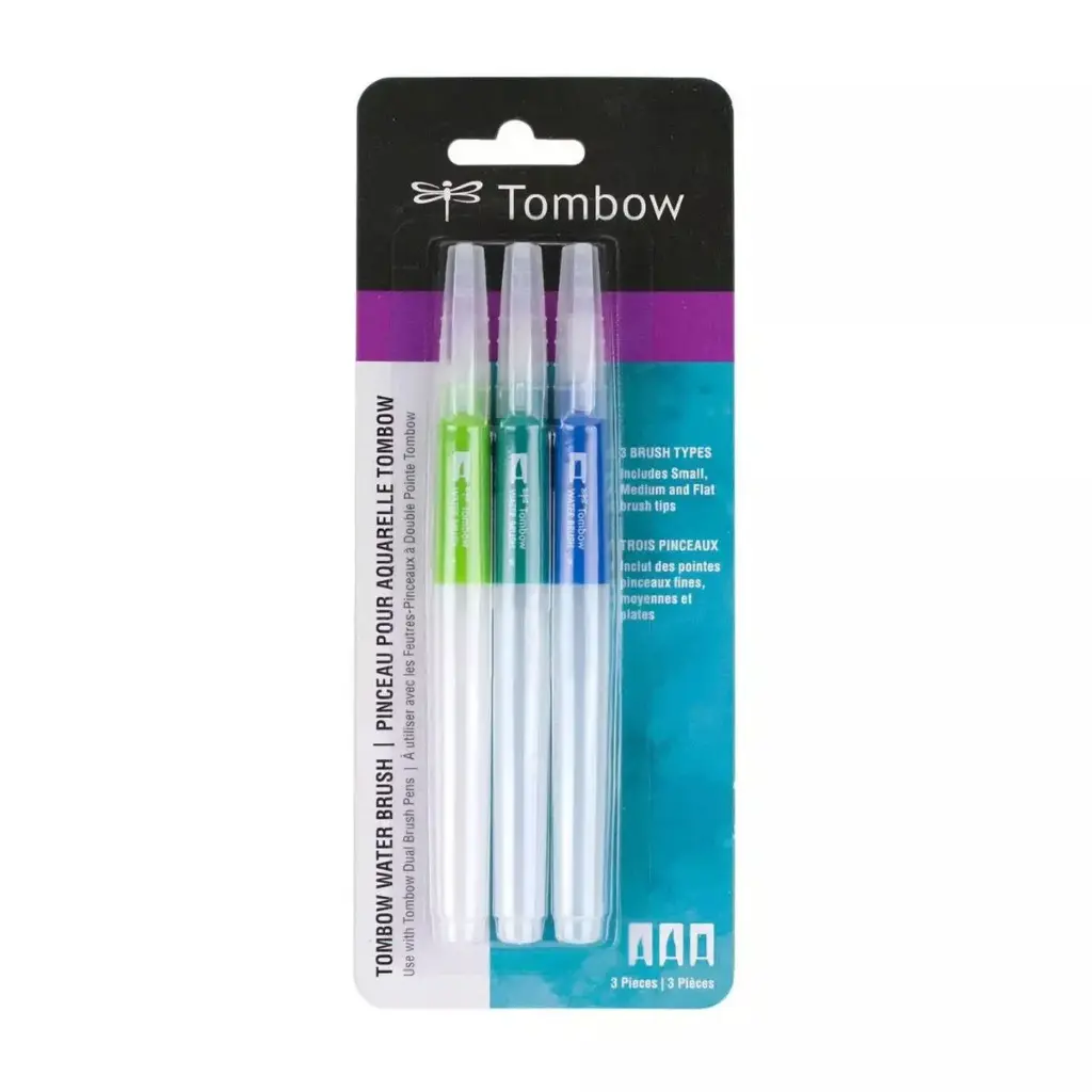 Pincel con Depósito de Agua Tombow Set 3