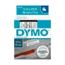 Cinta D1 Dymo 19mm x 7mt Negro/Blanco