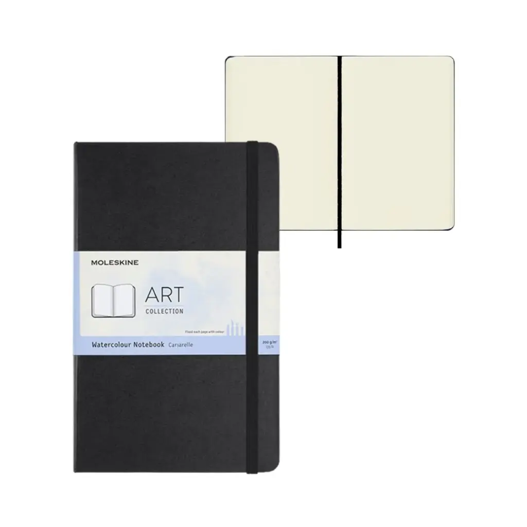 Libreta para Acuarela Moleskine Negro 200gr Tapa Dura