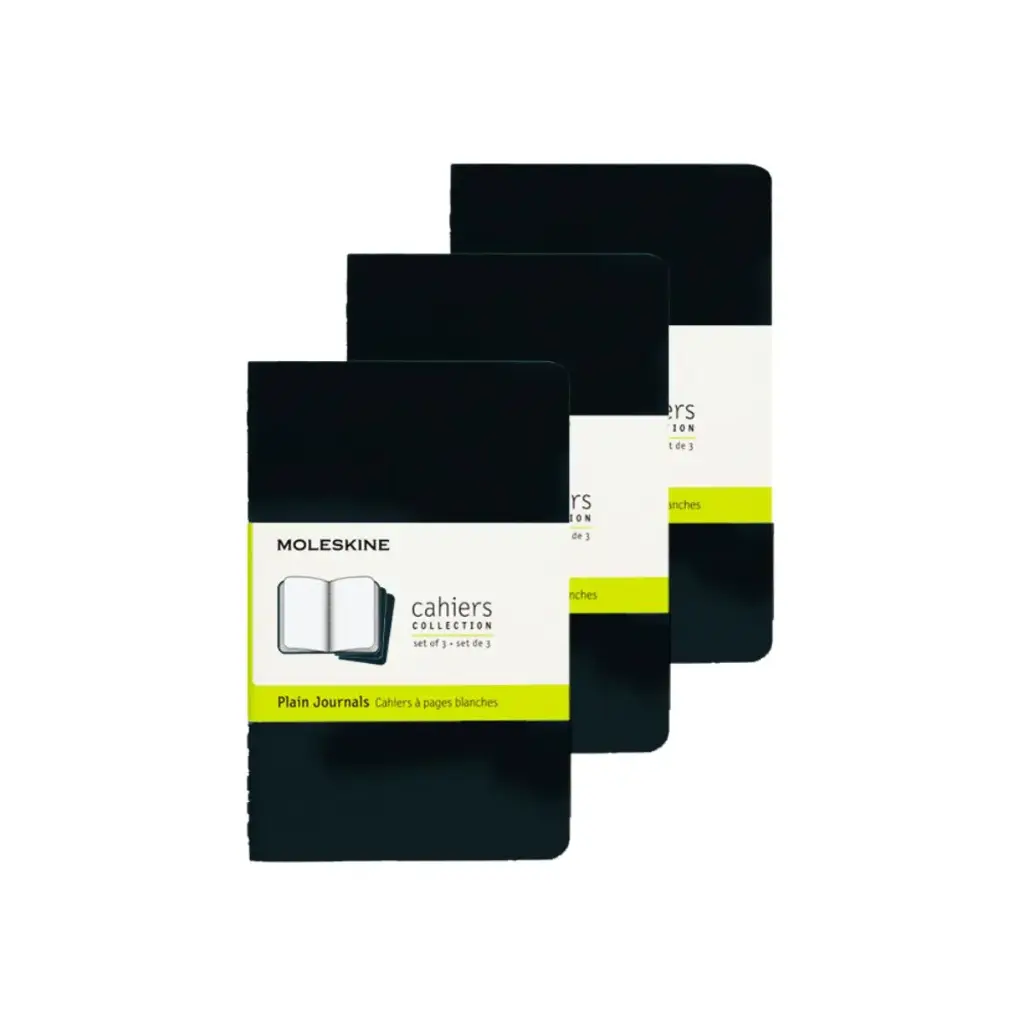 Libretas Moleskine Cahier Grande Plana Set 3