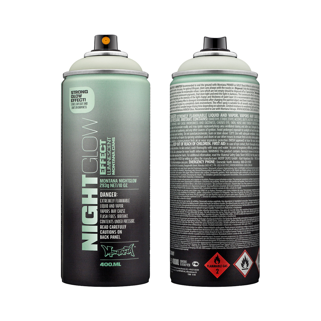 Spray Montana Efecto Night Glow NG1000 Verde Fosforescente 400ml