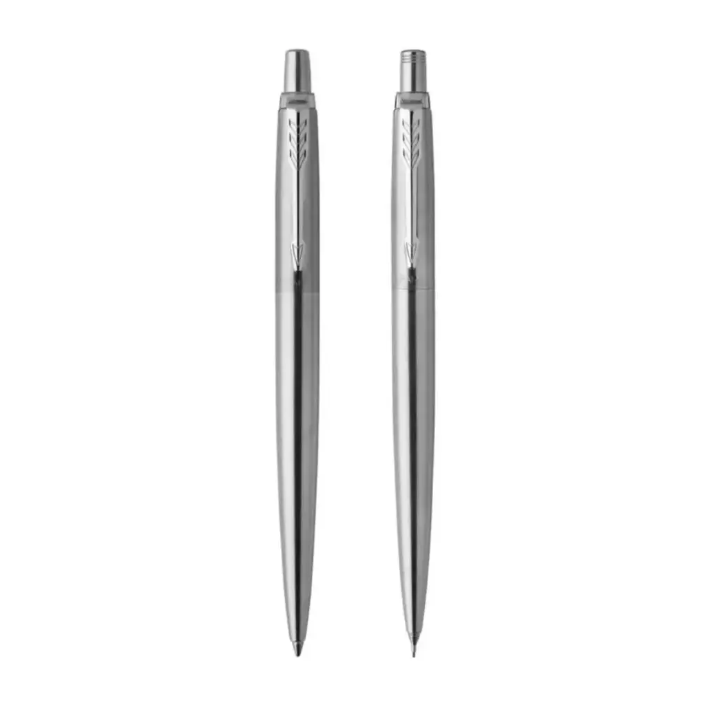 Bolígrafo y Portamina de Acero Parker Jotter