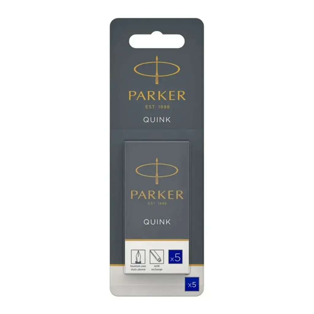 Cartuchos de Tinta Parker para Pluma Estándar 5 Unidades