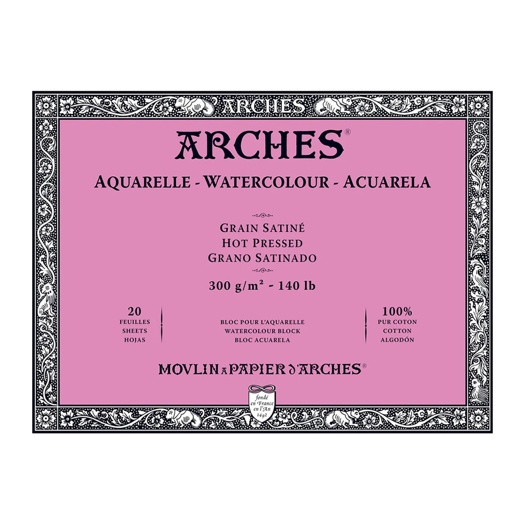 Block Acuarela Arches 300gr Grano Satinado