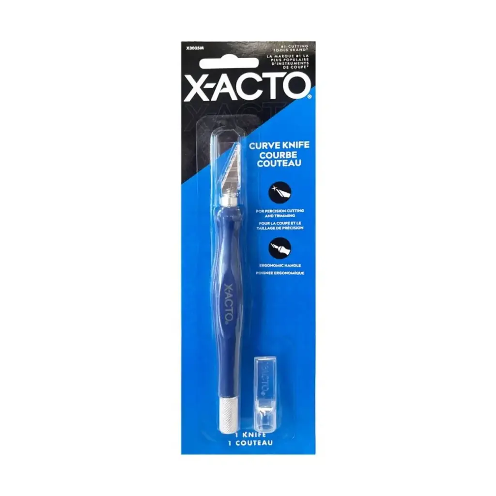 Cuchillo de Precisión X-ACTO Nº1 Curve Ergonómico con Tapa