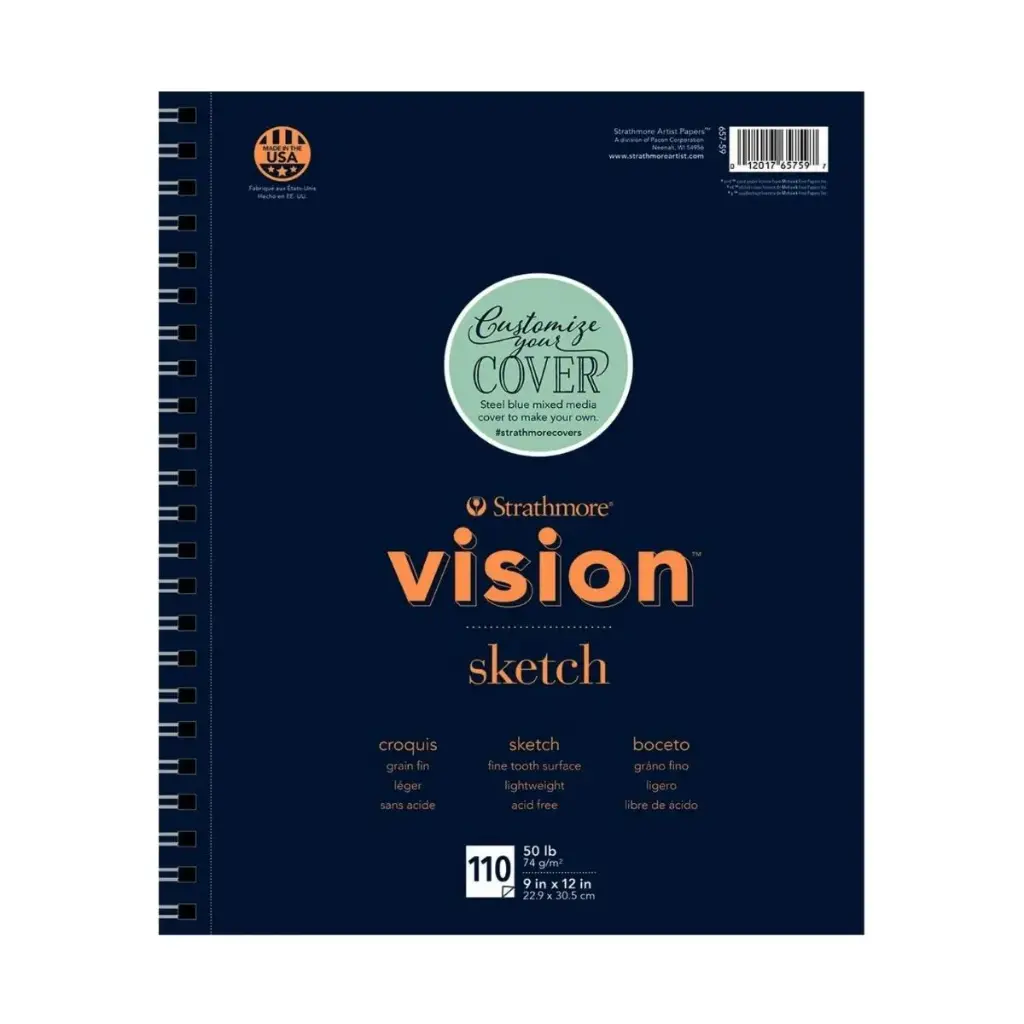 Croquera Dibujo Strathmore Vision 74gr 22.9 x 30.5 cm 110 Hojas