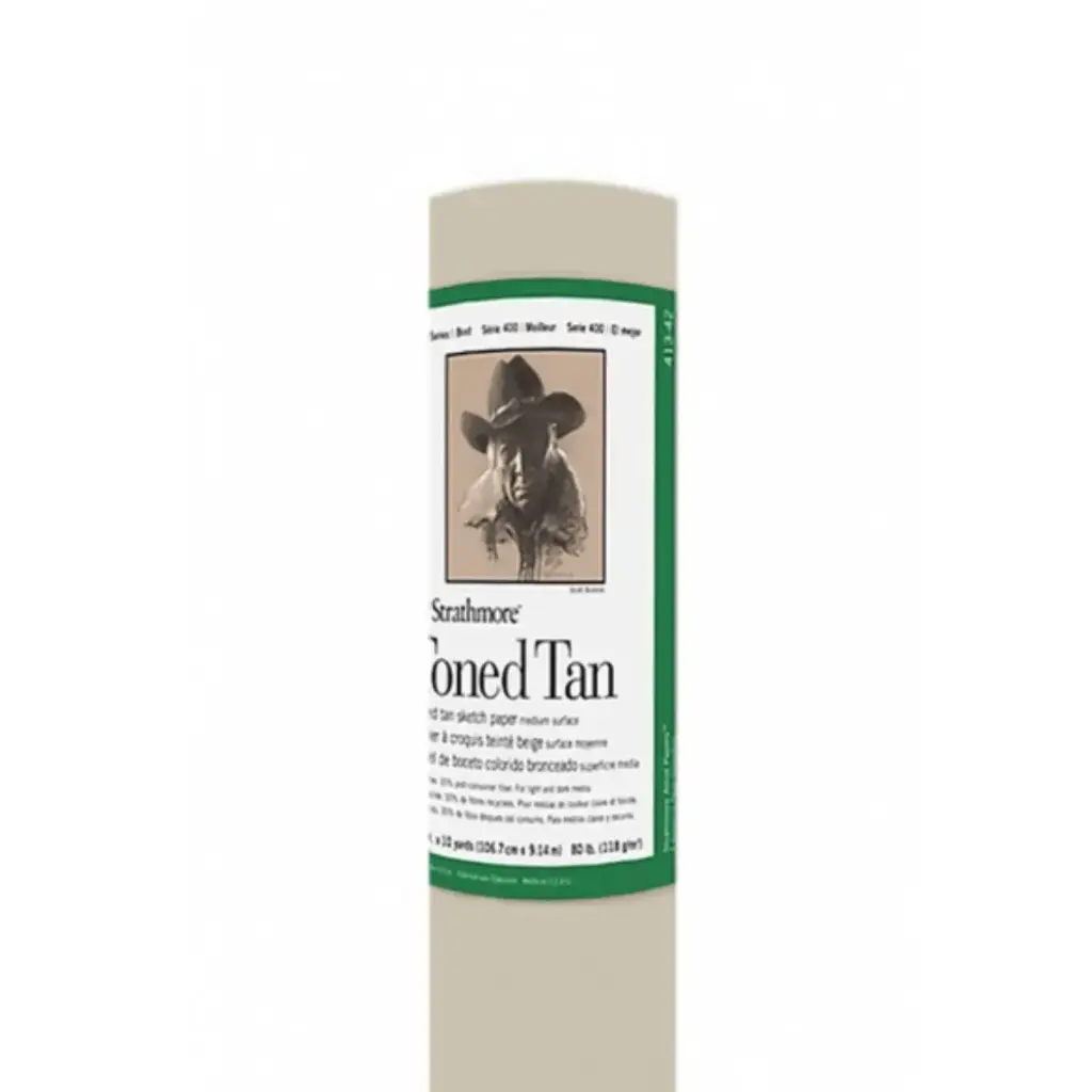 Rollo Papel Dibujo Strathmore Serie 400 Toned Tan 118gr 1.067 X 9.14 mt