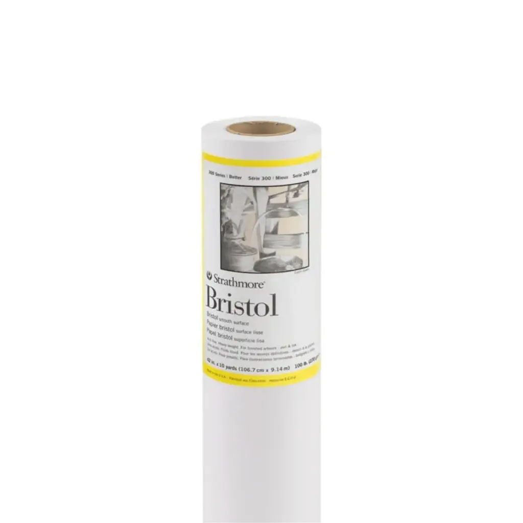 Rollo Papel Bristol Dibujo Strathmore Serie 300 270gr 1.067 x 9.14 mt