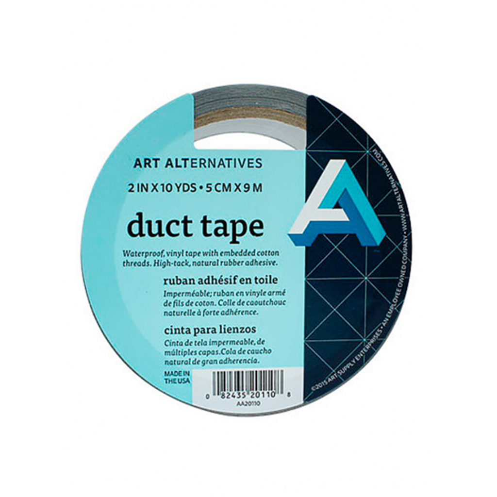 Cinta Duct Tape Plateada Art Alternatives 5cm X 9mt