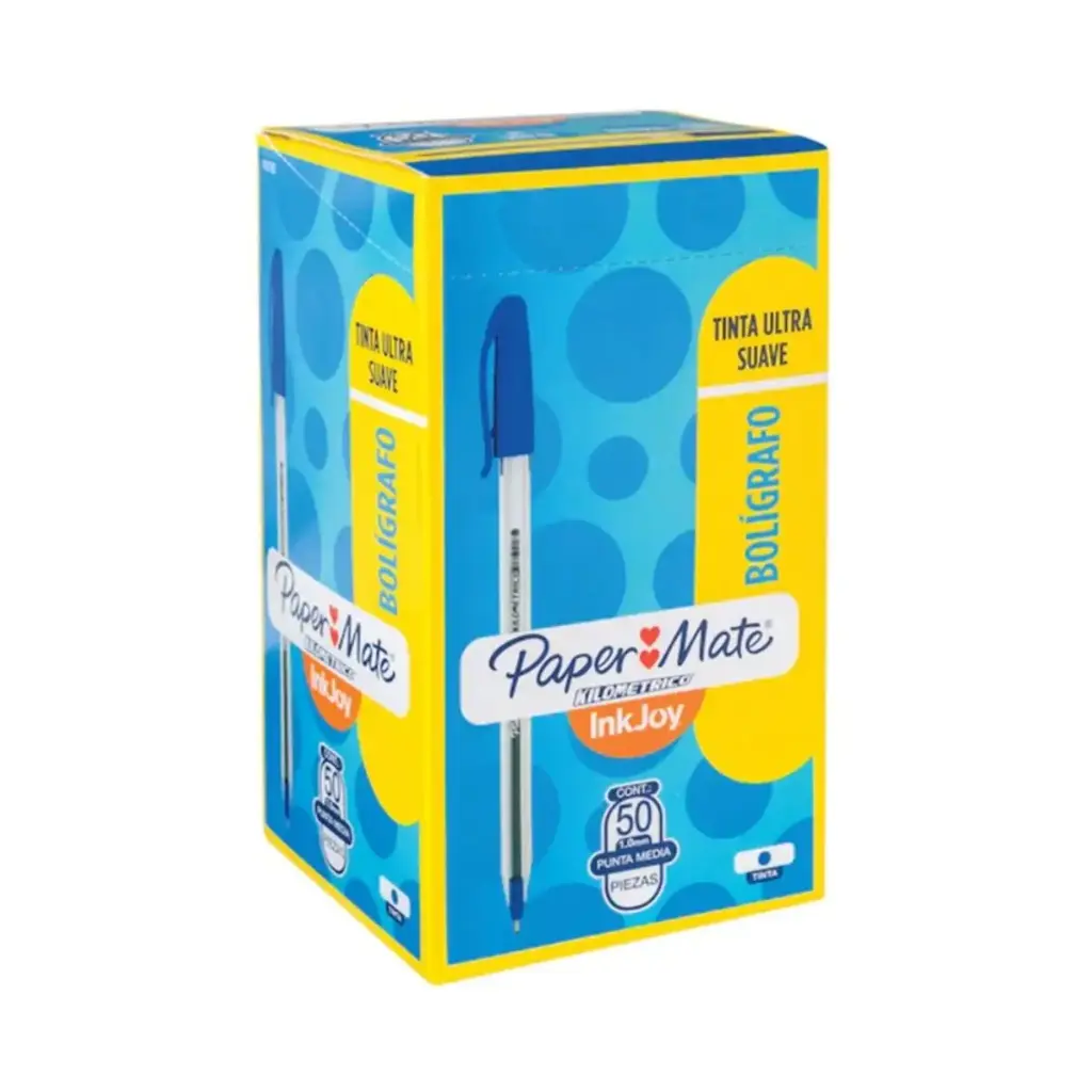 Lápices Pasta Inkjoy Paper Mate Punta Media 1.0mm Caja 50 Unidades