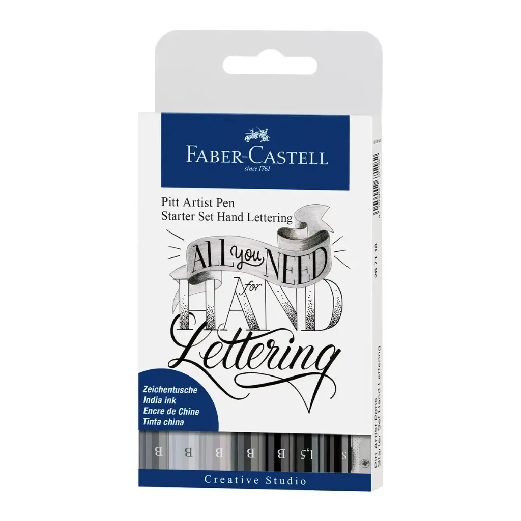Marcadores Pitt Artist Pen Faber Castell Hand Lettering Set