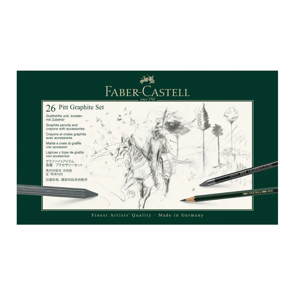 Caja Grafito Faber Castell 26 Piezas