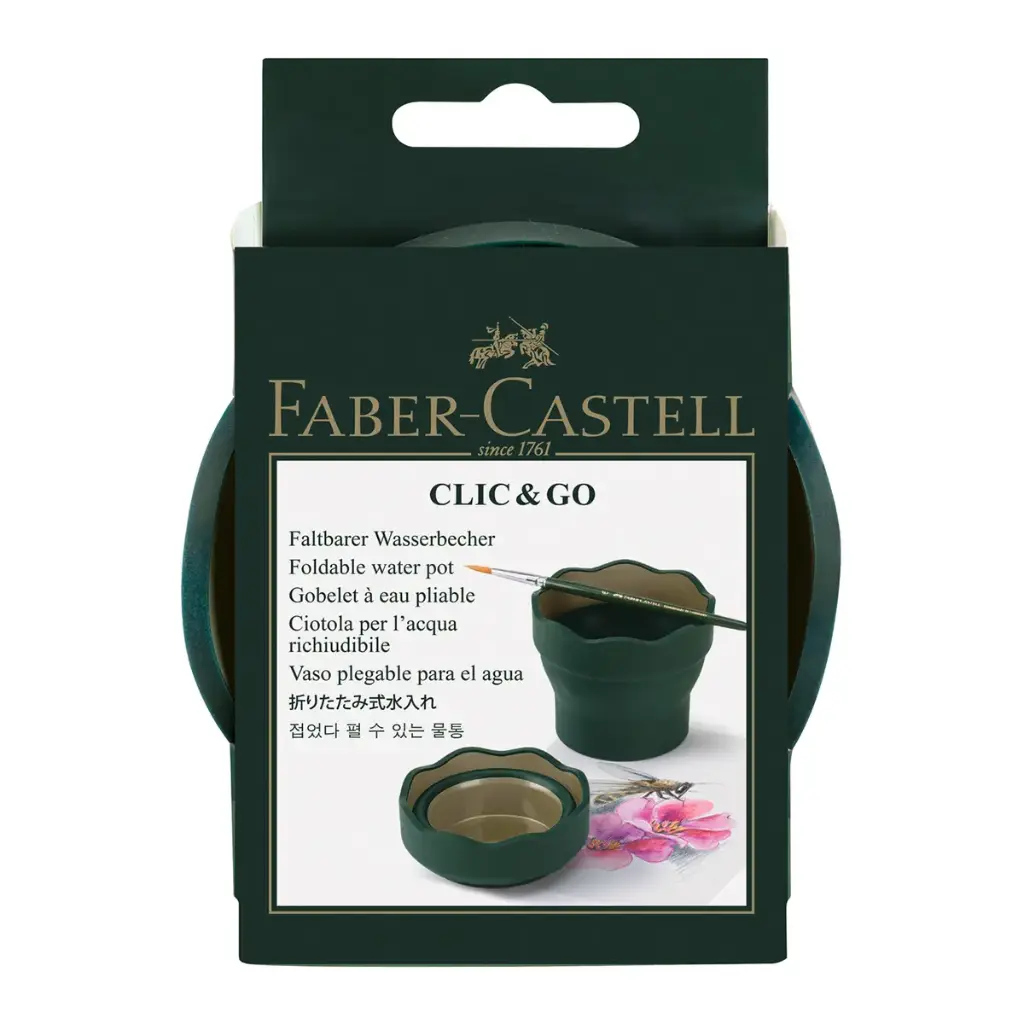Vaso Plegable para Agua Click & Go Faber Castell