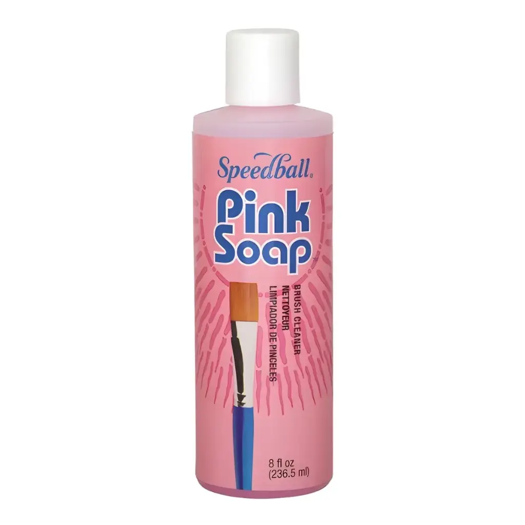 Jabón Limpiador de Pinceles Pink Soap Speedball 8oz