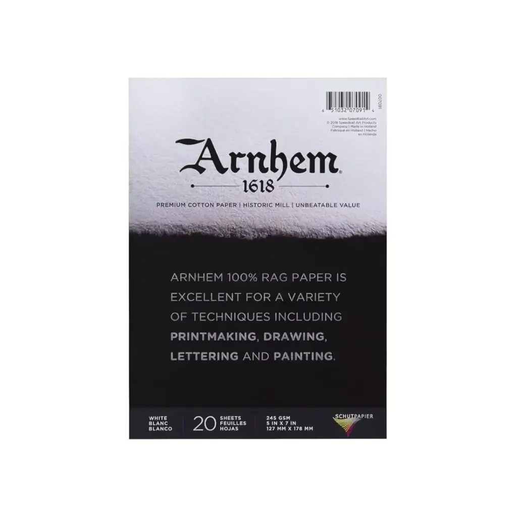 Block Papel Para Grabado Arnhem 1618 Speedball 245gr