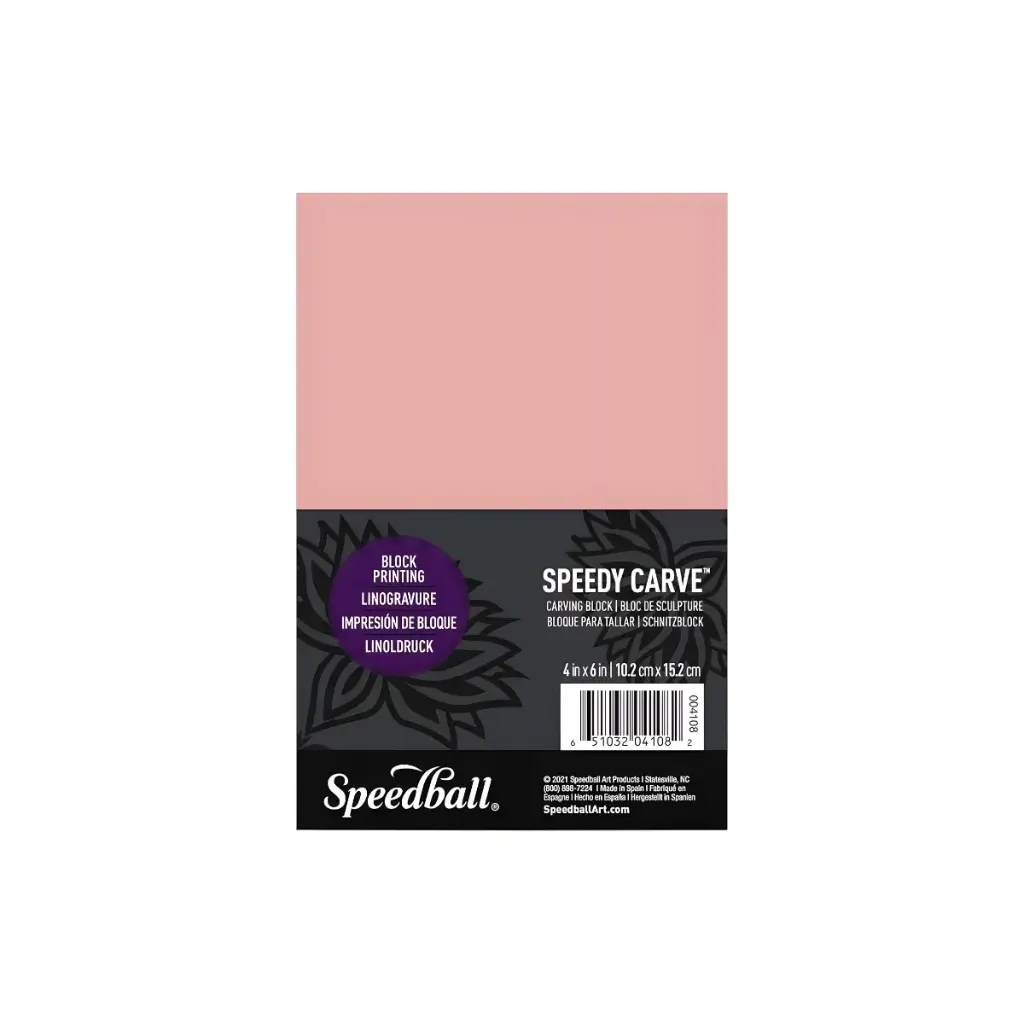 Linóleo Speedball Rosado Speedy Carve