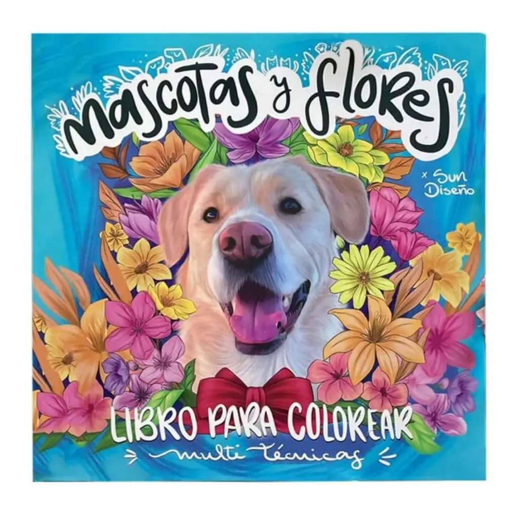 Libro para Colorear Mascotas y Flores | Sun Diseño