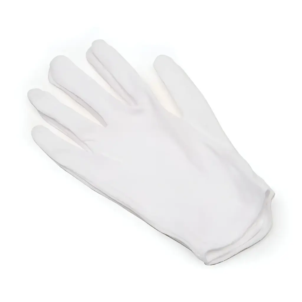 Guantes 100% Algodón Blanco Grandes Lineco