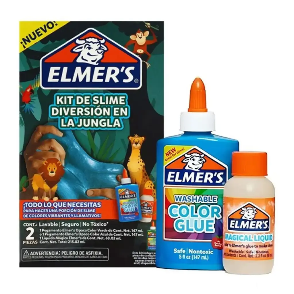 Kit Slime Elmers Jungle Jam 2 Piezas 