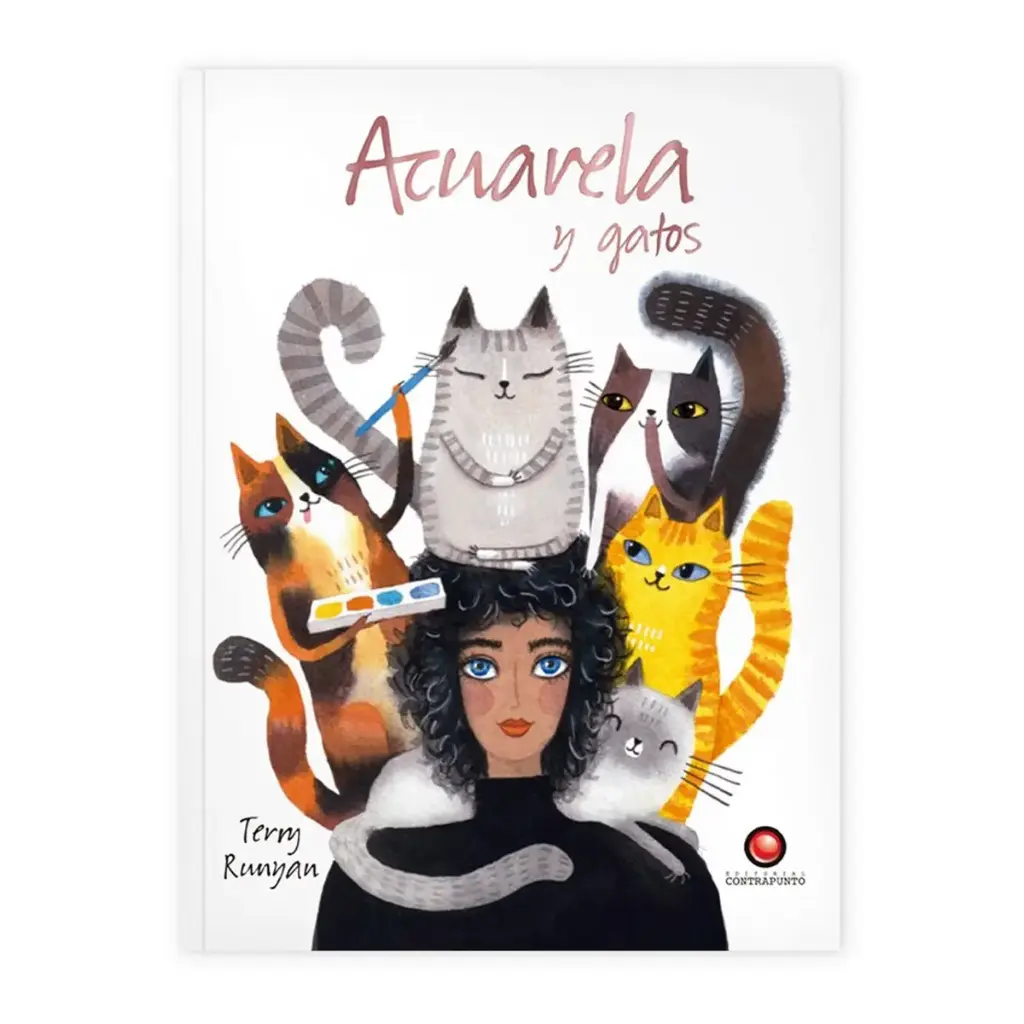 Libro Acuarela y Gatos Terry Runyan