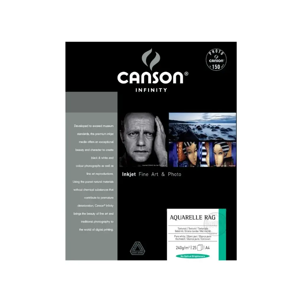 Papel Impresión Digital Canson Infinity Aquarelle Rag 240gr Mate