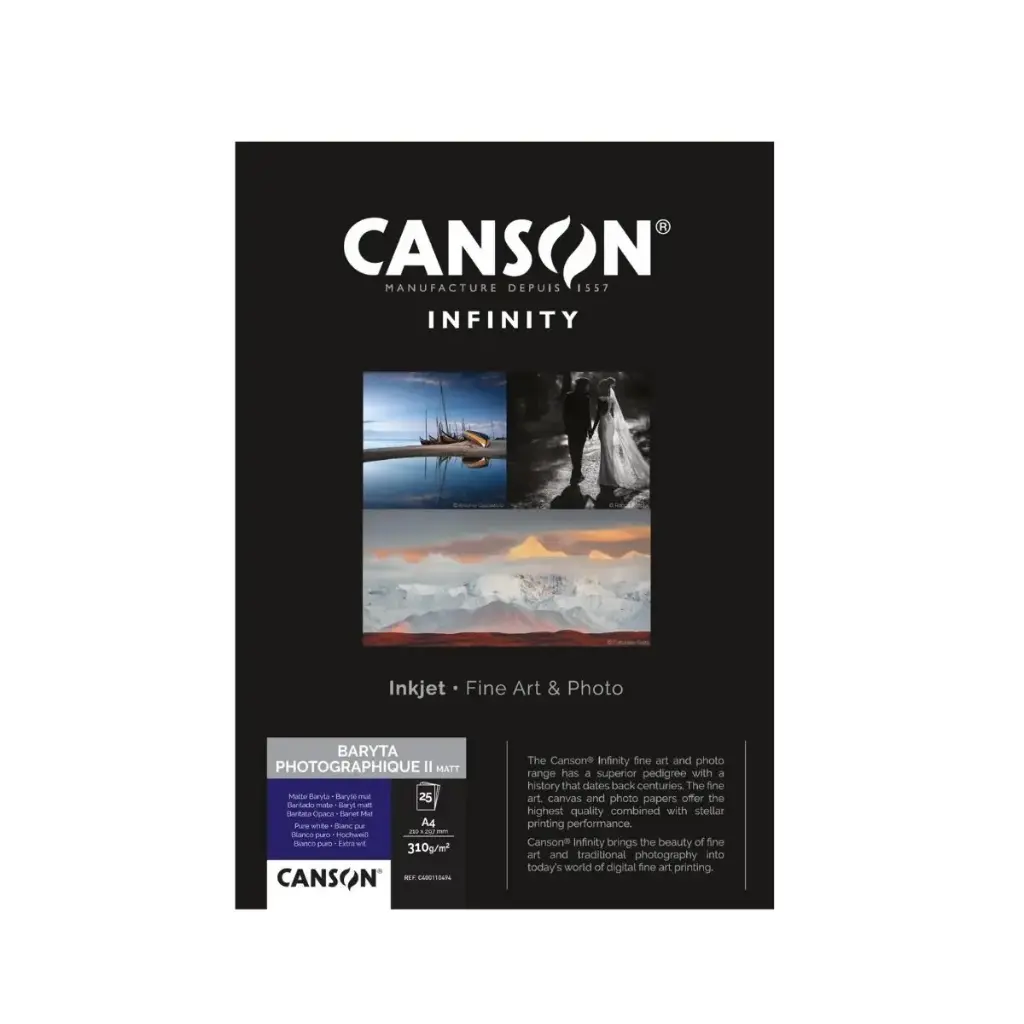 Papel Impresión Digital Canson Infinity Baryta Photographique II 310gr Mate