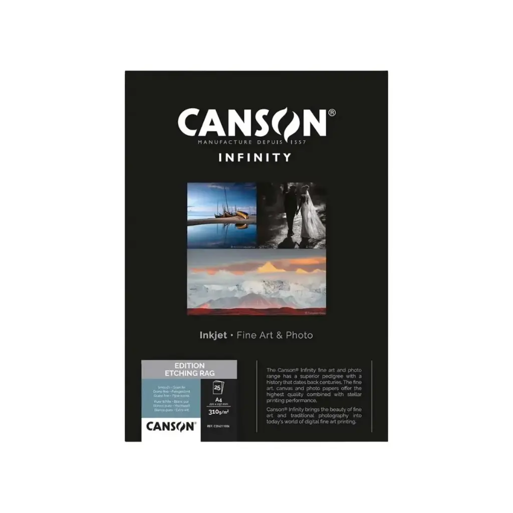 Papel Impresión Digital Canson Infinity Edition Etching Rag 310gr Mate